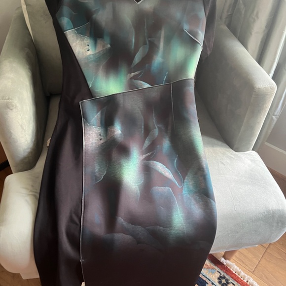 Elie Tahari multicolored and black regular size U.S. 8 Dress - Picture 8 of 10